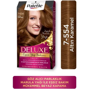 Deluxe Kalıcı Renkler 7-554 Altın Karamel Saç Boyası