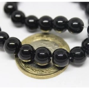 Yaşam Tohumu Onix (Oniks) Taşı Parlak 8mm/10 Adet