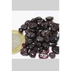 Yaşam Tohumu Delikli Lal (Granat) (Garnet) Taşı Mini Boy 50 Adet