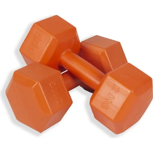 2 kg Altıgen Turuncu Dambıl Seti 2 kg x 2 Adet Toplam 4 kg Ağırlık Seti