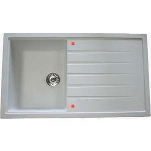 Beyaz Tek Göz Granit Eviye 50X86 VX004