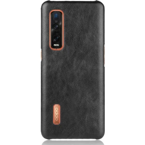 Xphone Store Oppo Find X2 Pro Için Litchi Pattern Pc+Pu Kılıf Siyah (Yurt Dışından)