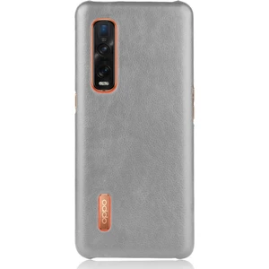 Xphone Store Oppo Find X2 Pro Için Litchi Pattern Pc+Pu Kılıf Gri (Yurt Dışından)