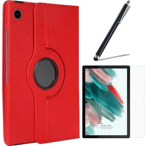 Redclick Huawei Matepad T10S T10 Tablet  Kılıfı Dönen Standlı + Ekran Koruyucu + Kalem  Kırmızı