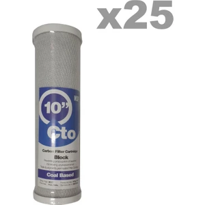 Su Arıtma Açık Kasa Cto Block Karbon Filtre 25 Adet