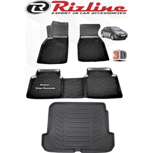Renault Megane 2 Sedan 2004-2010 3D Paspas+Bagaj Havuzu