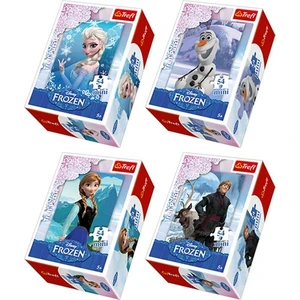 Frozen Karlar Ülkesi Mini Puzzle 54 Parçalı 4'lü Set