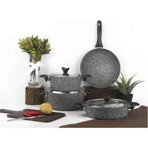Master Cook 7 Parça Granit Tencere Seti Gri TAC-3454(K)