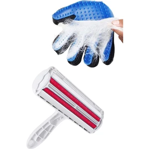 Hazneli Kedi & Köpek Tüy Temizleyici Kıl Toz Toplayıcı Ve tüy Toplama Eldiveni