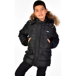 Benitto Kids Natürel Kürklü Erkek Çocuk Şişme Mont 51246
