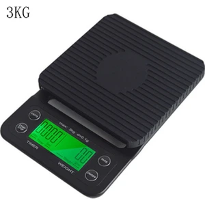 Zamanlayıcı ile Mutfak Terazi Hassas Elektronik Terazi Akıllı Dijital Terazi Taşınabilir Kahve Terazi Ev Gıda Ölçeği 3kg / 0.1g | Mutfak Ölçekler (Yurt Dışından)