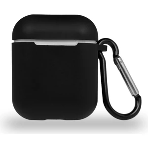 Case World Caseworld Apple Airpods Renkli ve Askılı Silikon Kılıf - Siyah