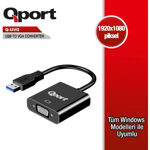 Q-Uvg 16CM Usb-Vga Çevirici