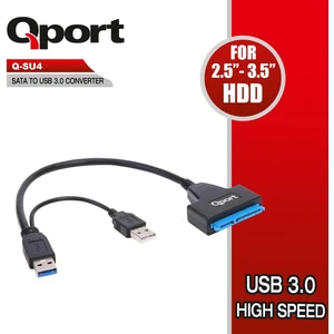 Q-Su4 16 cm Usb-2.5'' 3.5'' Sata Disk Dönüştürücü
