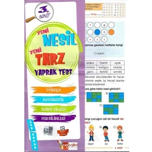 3. Sınıf Yeni Nesil Yeni Tarz Yaprak Test