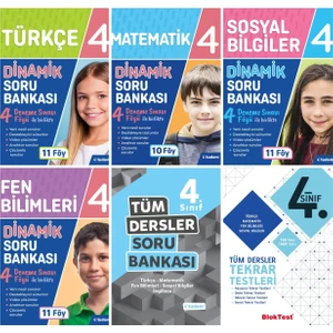 Tudem Yayınları 4. Sınıf 6'lı Set (Dinamik Serisi + Tüm Dersler Soru B. + Tekrar