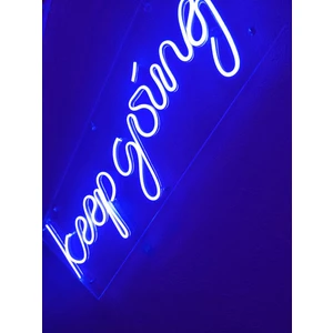Keep Going Neon LED Duvar Yazısı Dekoratif Işıklı Gece Lambası Duvar Süsü