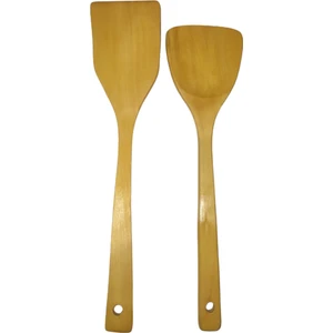 Naturalife Labs Ahşap Bambu Spatula Seti 2' Li 30,32 cm