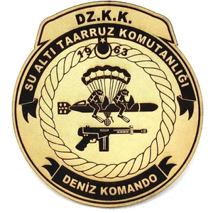 Seyhan Askeri Malzeme  Sat (Su Altı Taarruz) Deri Peç- Arma - Patch