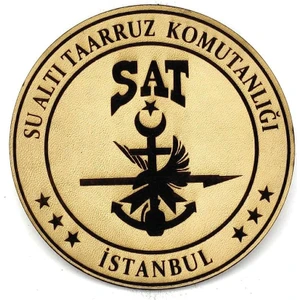 Seyhan Askeri Malzeme  Sat (Su Altı Taarruz) Deri Peç- Arma - Patch