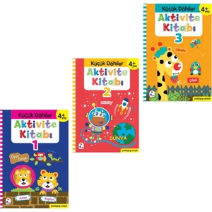 Küçük Dahiler Aktivite Kitap Seti +4 Yaş (Pedagog Onaylı)(3 Kitap) + Yaşayan Kalem
