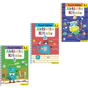 Küçük Dahiler Aktivite Kitap Seti +5 Yaş (Pedagog Onaylı)(3 Kitap) + Karaçam Tohumlu Yaşayan Kalem