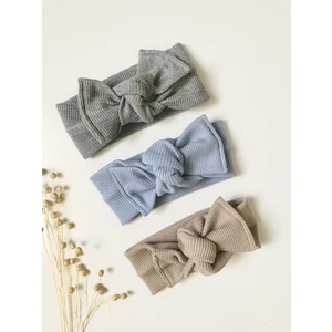 Baby Cooll Kız Bebek 3'lü Ribana Bandana Seti