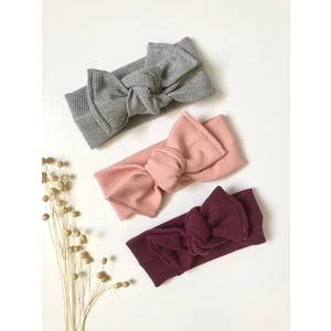 Baby Cooll Kız Bebek 3'lü Ribana Bandana Seti