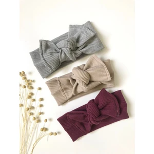 Baby Cooll Kız Bebek 3'lü Ribana Bandana Seti