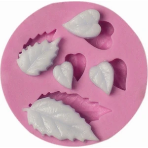 5'li Minyatür Yaprak Silikon Kalıp K-970