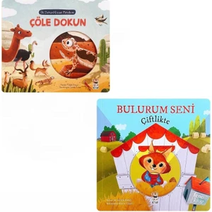 Sincap Kitap Ilk Dokun Hisset Kitabım Çöle Dokun + Bulurum Seni Çiftlikte - M.sacide Kafalı (Ciltli)
