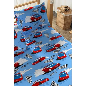 Snr Home Collection Araba Desenli Tek Kişilik Lastikli Çarşaf Takımı