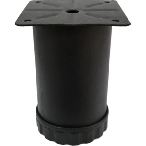 Adem Koç Plastik Tablalı Metal Dolap Masa Koltuk Kanepe Ayağı Çap: 60 mm Texture Siyah
