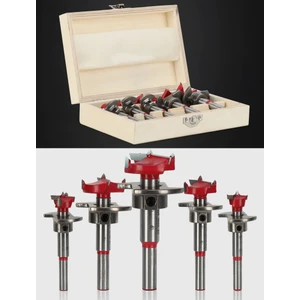 Ayarlanabilir Ahşap Delik Kesici 15MM 20MM 25MM 30MM 35MM Marangoz Matkap Ucu Seti Karbür 5 Parça