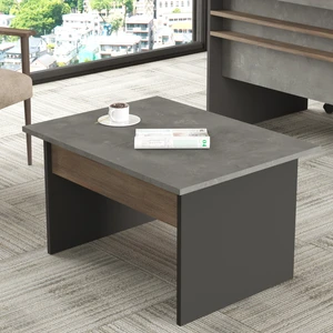Vista B Ofis Sehpası 80CM*60CM Kahve-Beton-Antrasit Vs2-Cga