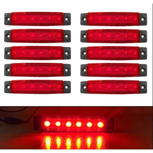 Parmak LED 12 ve 24 Volt Çalışma Özelliği Su Geçirmez (10 Adet)Kırmızı