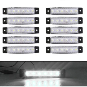 Parmak LED 12 ve 24 Volt Çalışma Özelliği Su Geçirmez (10 Adet)Beyaz