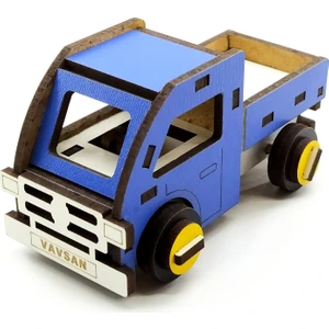 Mini Kamyon Ahşap Oyuncak Araba
