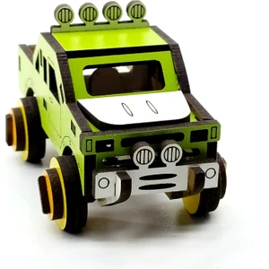 Mini Pickup Ahşap Oyuncak Araba