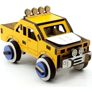 Mini Pickup Ahşap Oyuncak Araba