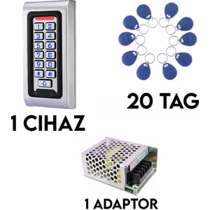 Rfıd Şifreli Kapı Kilidi + Adaptör + Proximity Tag