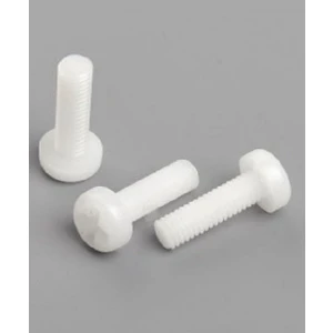 Emay Center 10 Adet Metrik 3 M3X10MM Plastik Vida Beyaz Arduino, Proje Vidası PS-310