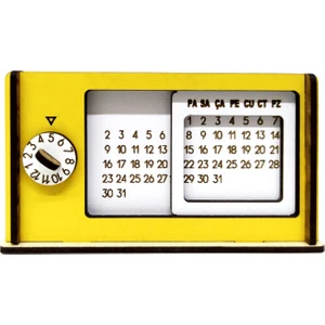 Takvimli Kalemlik Takı ve Aksesuar Masaüstü Organizer Ahşap Hediyelik