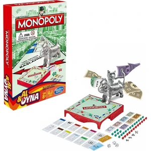Monopoly Al-Oyna Çocuklar İçin Eğlenceli Kutu Oyunu 0-8 Yaş 2 Oyuncu Kapasitesi