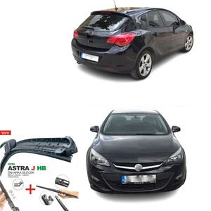 Opel Astra J Hatchback Ön ve Arka Silecek Süpürge Seti 2009-2015