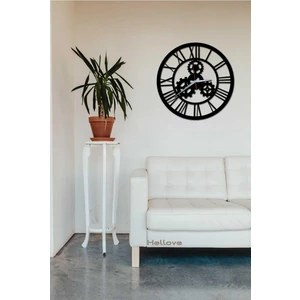 Roma Rakamlı Duvar Saati Makina Dişli Çarklı Duvar Saati