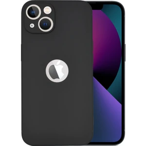 Apple iPhone 13 Mini Kılıf Slim Fit Ultra Ince Esnek Kamera Korumalı Mat Siyah Silikon