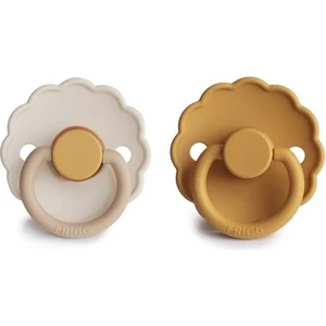 Frıgg Daisy Ikili Kauçuk Emzik - Chamomile / Honey Gold 0-6 Ay