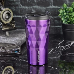 Lüx 350 ml Prizma Çelik Termos Mug Mor - CKR2048