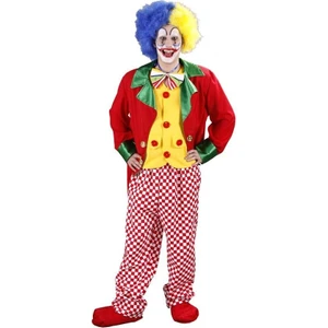 Rengarenk Kostüm Ceketli Palyaço Kostümü